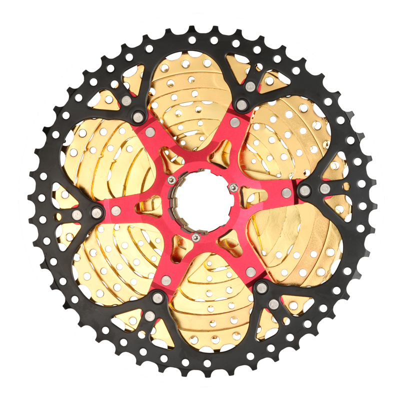 Bolany Gold cassette 9 speed 11-46 T Bike Wide Ratio Bicycle Freewheel Sprockets