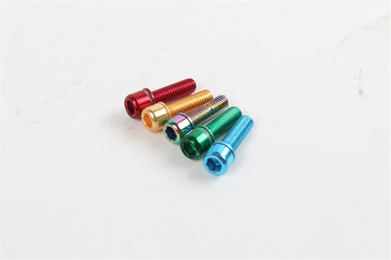 2Pk M5*30//40mm Bycicle Seat Post Bolts Titanium MTB Road Bike Saddle Fixed Screw