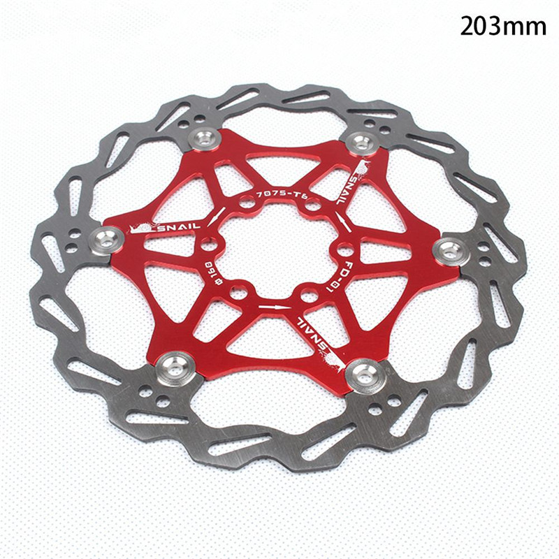 SNAIL 160//180//203mm Floating Disc Brake Rotor Bike MTB DH Brake Pad SS Steel/&AL
