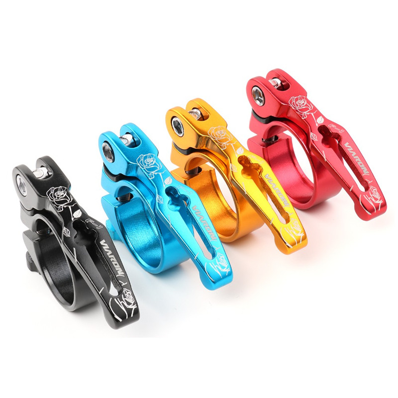 Road Bike MTB Seat Post Clamp Seatpost Clamp Quick Release QR 31.8mm//34.9mm