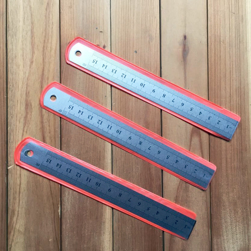 Stainless Steel Ruler Measure Metric Function 15cm 6inch Measuring