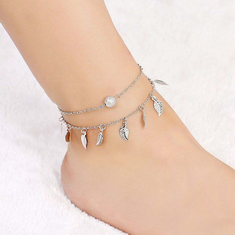 Femme Bohème Boho Charmant Bracelet de Cheville Feuille Plage Pied Bijoux Cadeau