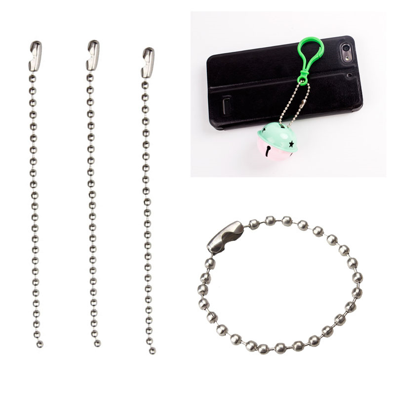 Bulk DIY Silver Ball Chain Connector Clasp Key Necklace Bead Cord Tag Label Link
