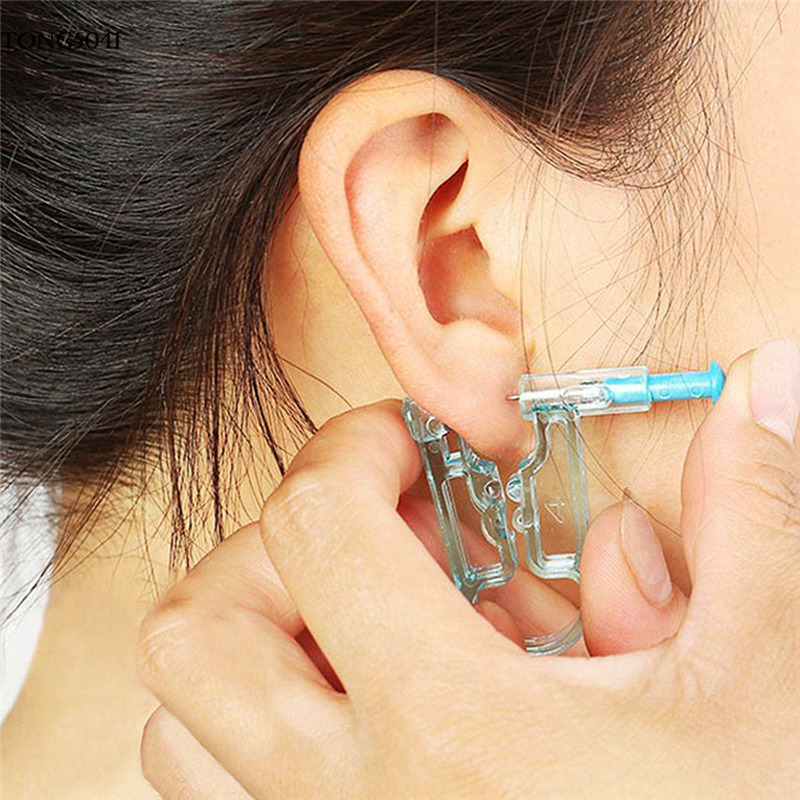 Disposable Ear Piercing Gun Stainless Steel Ear Stud Safety No Pain Is Stainless Steel Safe For Piercings