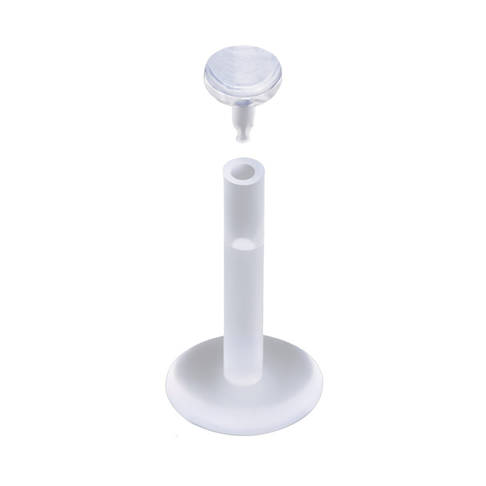 10-Pack Bioflex Clear Push Fit Retainers – Labret, Monroe, Lip, Nose, Tragus (16g)