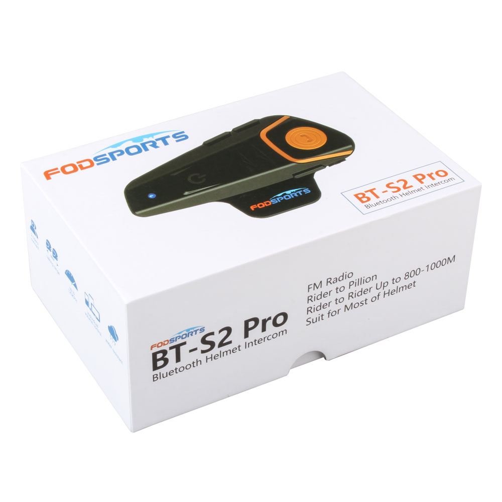 BT-S2 Motorcycle Intercom Bluetooth 1000M Helmet Headsete 3 Riders Communication BT-S2 Motorcycle Intercom Bluetooth 1000M Helmet Headsete 3 Riders Communication
