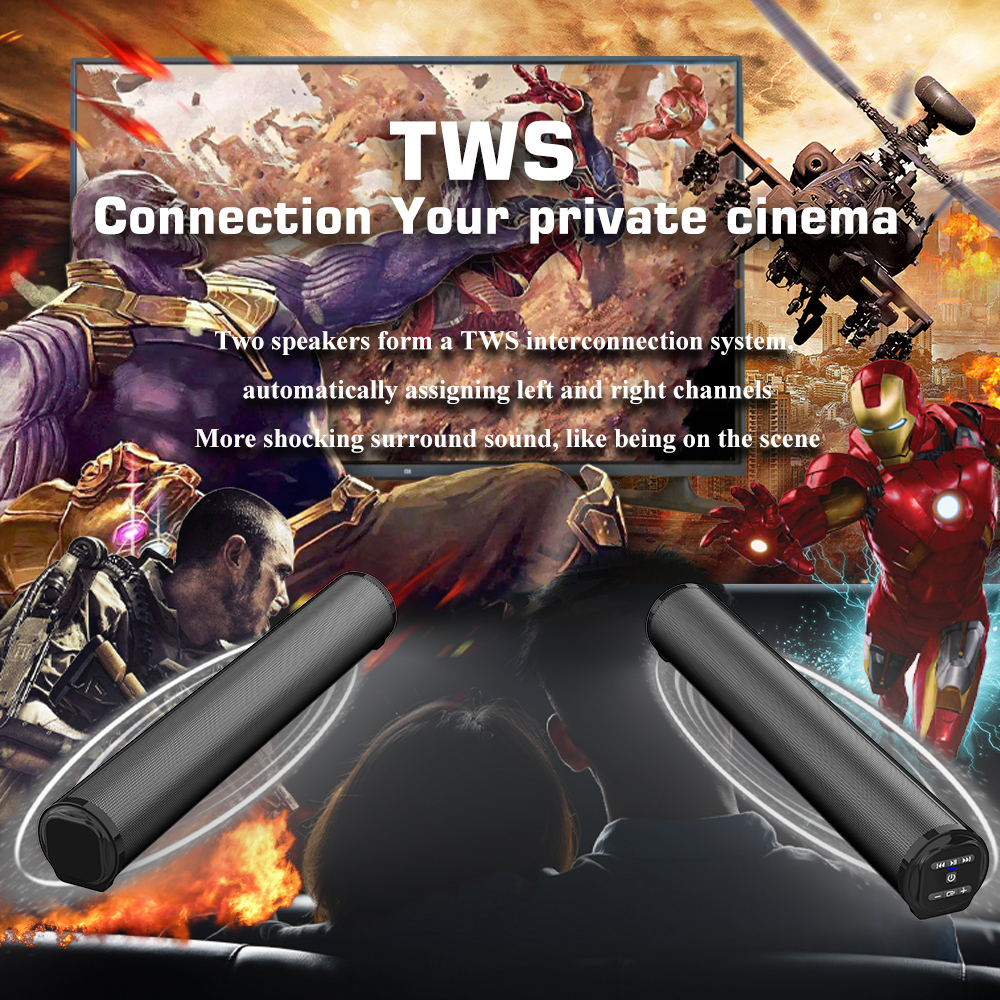 Bluetooth Sound Bar HIFI Wireless Bass Subwoofer Home Theater TV Speaker Stereo Bluetooth Sound Bar HIFI Wireless Bass Subwoofer Home Theater TV Speaker Stereo