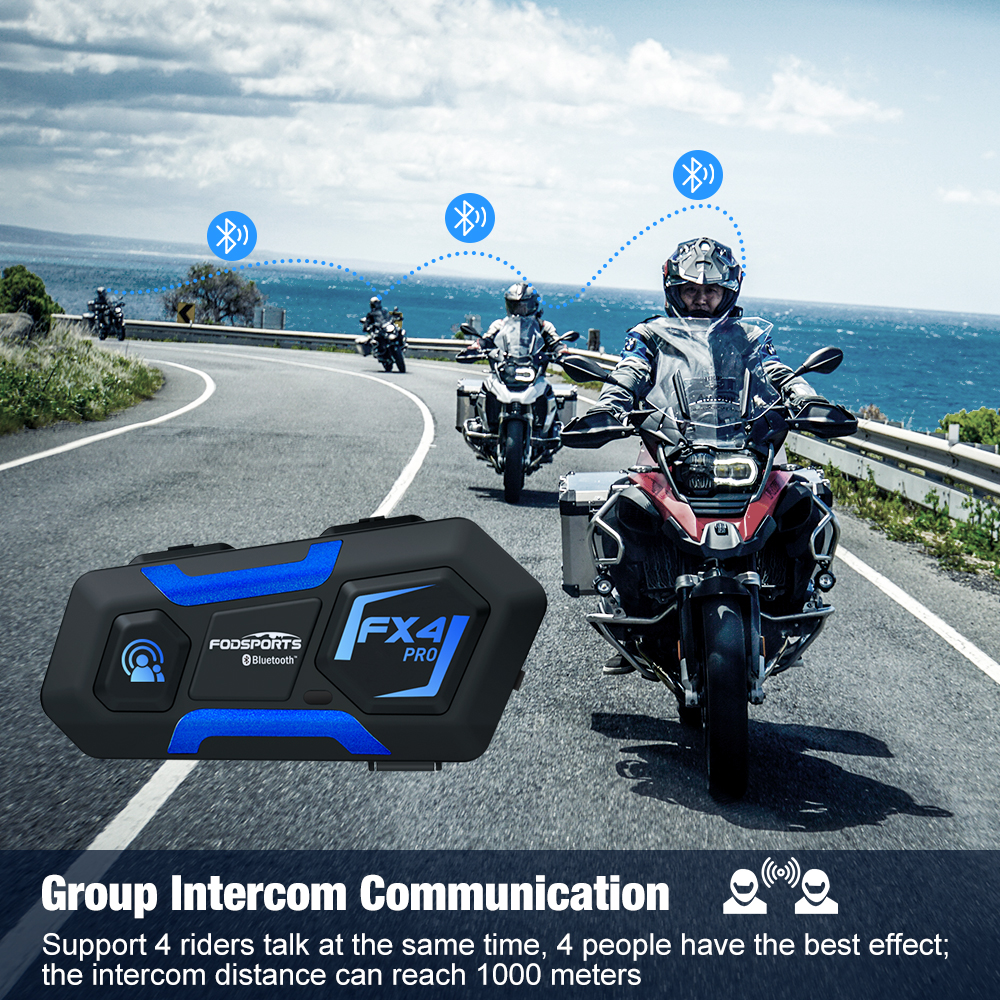 4 way full duplex motorcycle intercom That Cost less But Serve More 