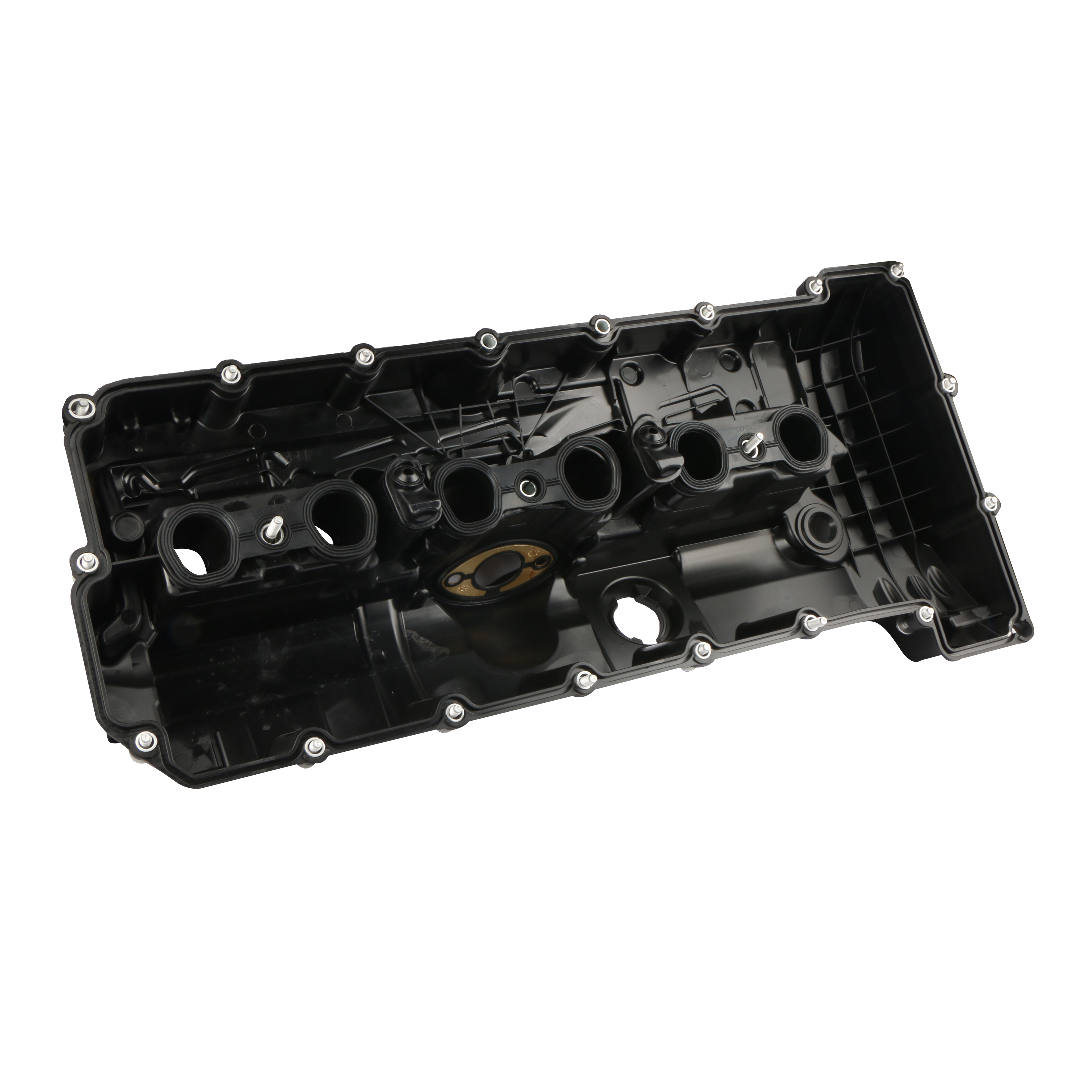 Valve Cover W/ Bolts For BMW 328i X3 X5 E90 E70 Etc. - Black Plastic OE Spec