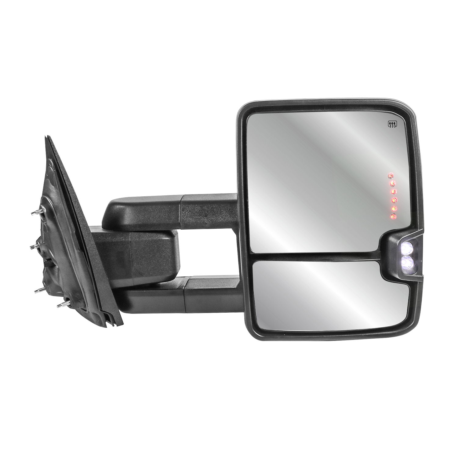 Power Heated +Fold Tow Telescoping Mirror For Chevy Silverado GMC
