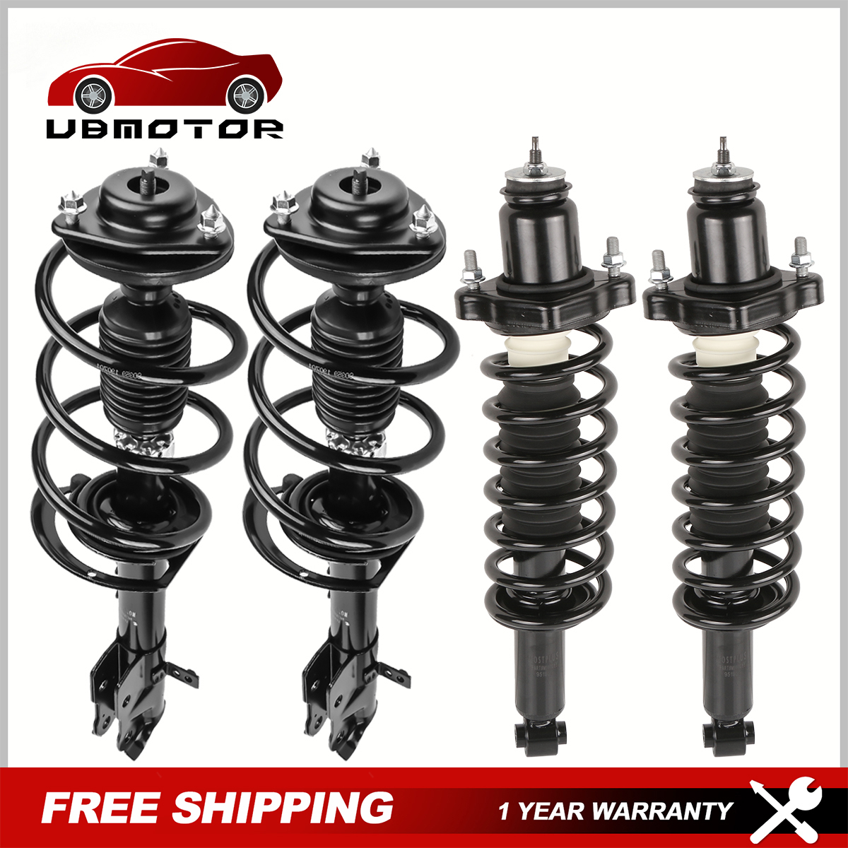 Set 4 Front+Rear Struts Shocks Absorbers For Jeep Compass Patriot Dodge