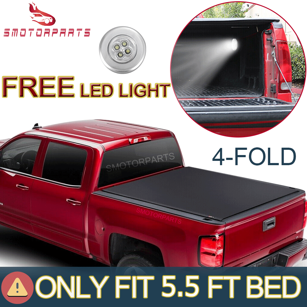 Tonneau Cover 5.5FT Truck Bed For 2015-2020 Ford F-150 SUPER CREW XLT XL Limited