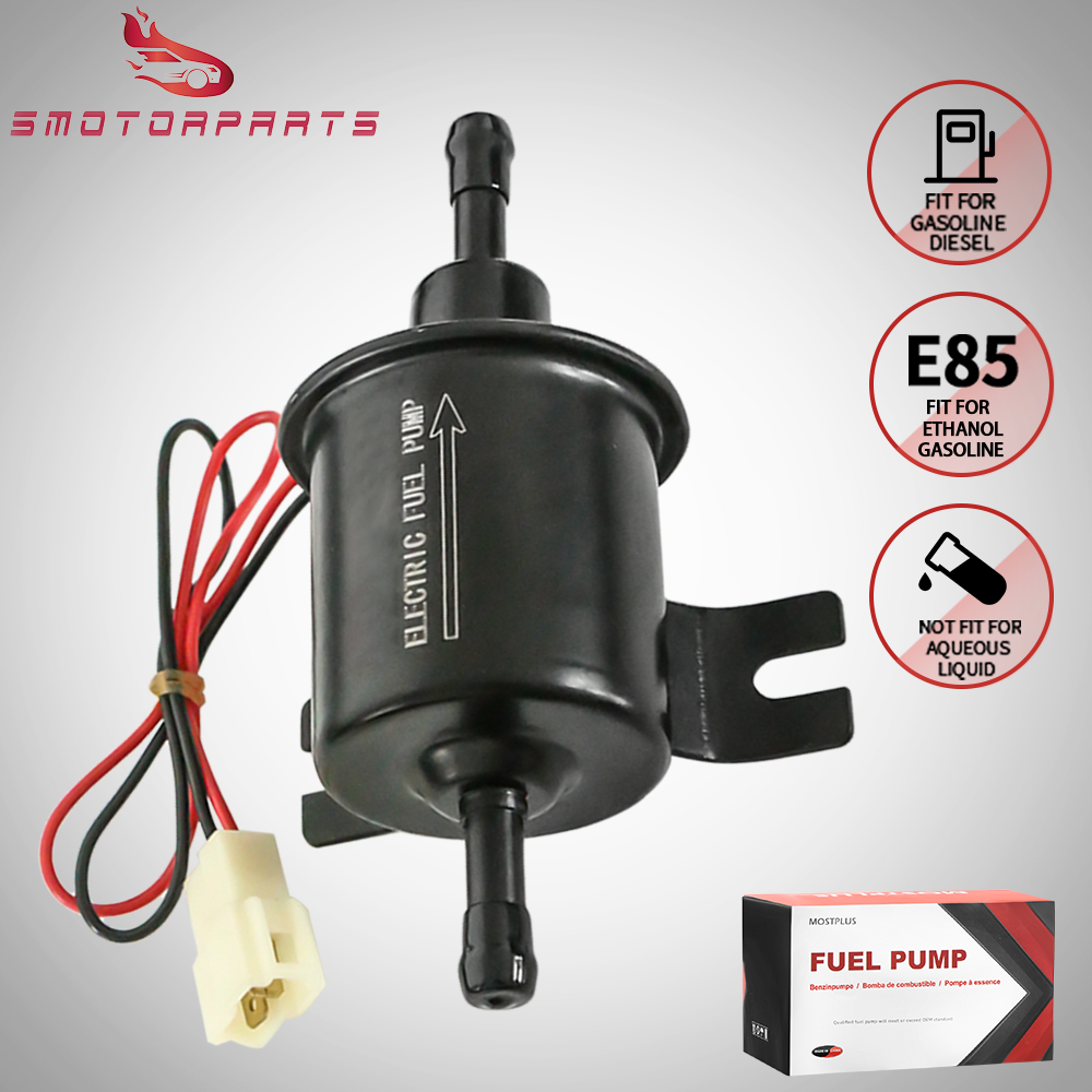 Inline Fuel Pump,Biuzi 12V Inline Fuel Pump 3BAR High Pressure High Pressure Fuel Pump