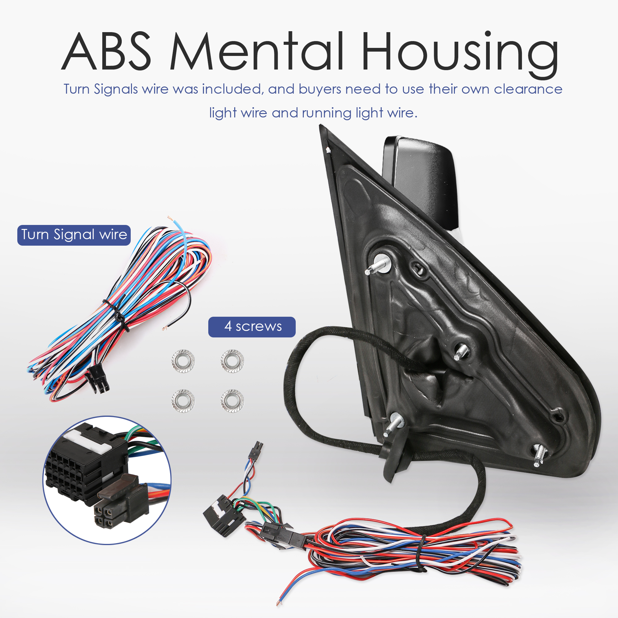 Pair Tow Mirror Power Fold Headed for 20142018 Chevy Silverado GMC Sierra 1500 eBay