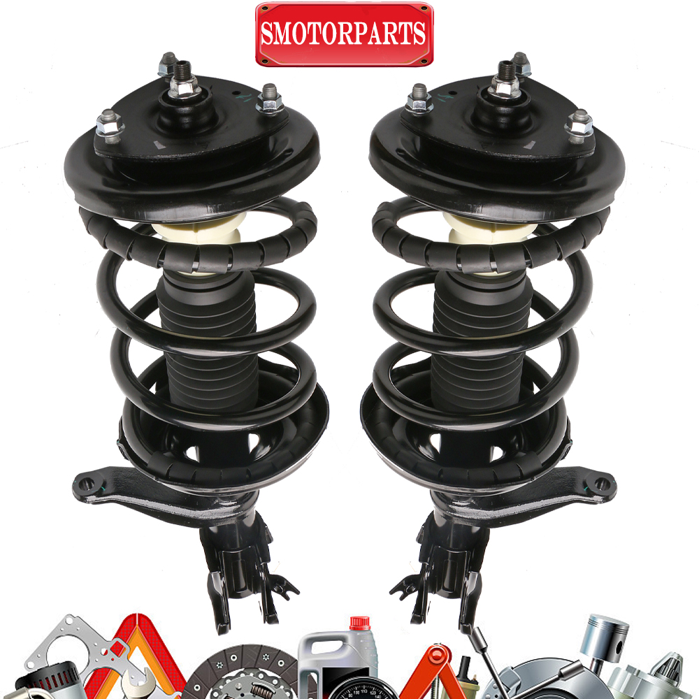 Pair Front Complete Shock Struts ASSY For Honda Element 4WD FWD 2003