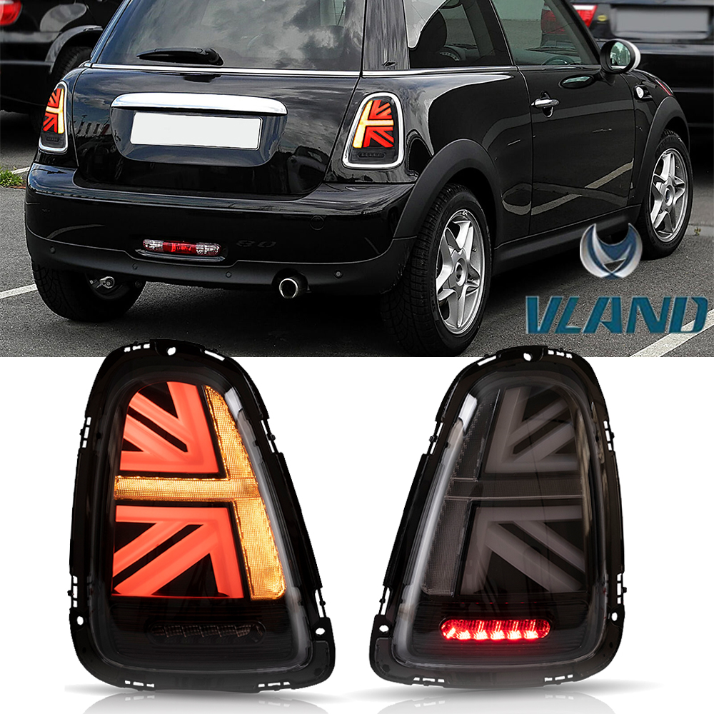 For 2007-2013 BMW Mini Cooper R56/57/58/59 LED Tail Lights Rear Lamps  Smoked Red