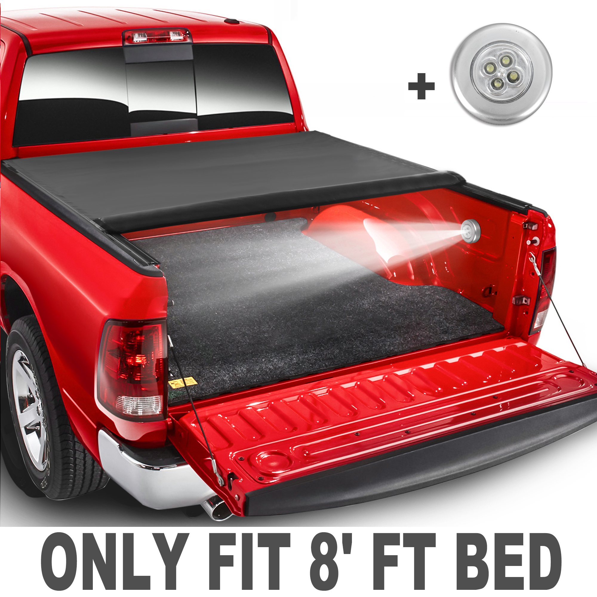 MaxMate Soft Roll-up Truck Bed Tonneau Cover Compatible With 1982-2013...