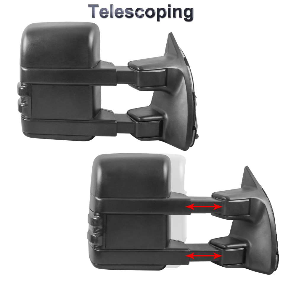 Power Heated Tow Mirror With Turn Signal For 08-16 F250 F350 Super Duty Driver Side