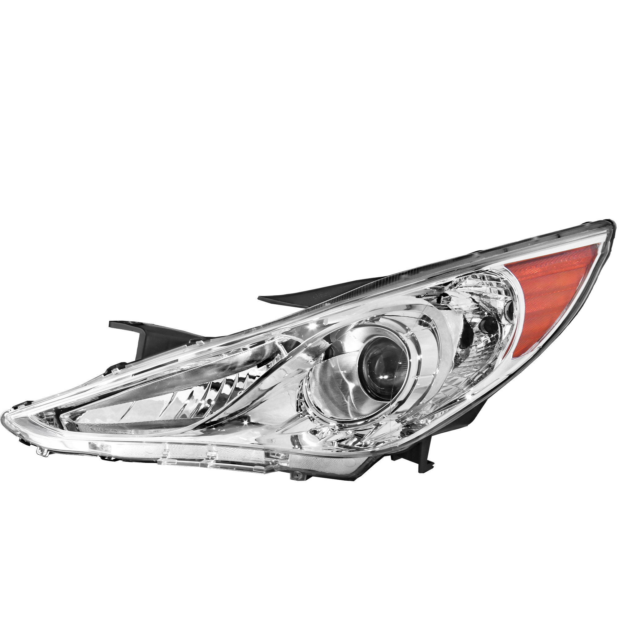 For 2011-2014 Hyundai Sonata Headlights Assembly Chrome Housing Left + Right