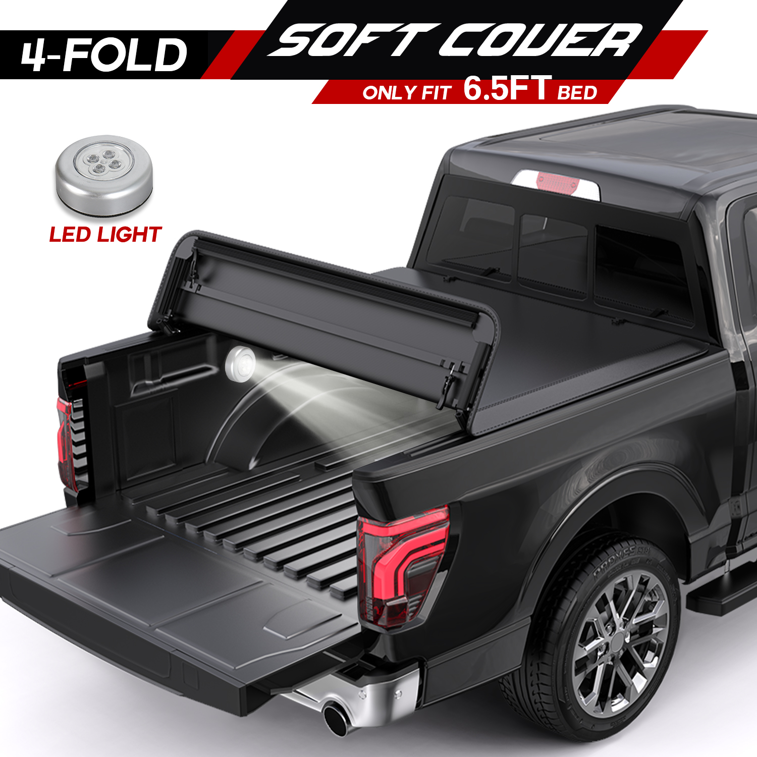 Ledkingdomus 6.5 Ft Soft Quad Fold Truck Bed Tonneau Cover For 2004 2015 Nissan Titan Fleetside Bed Fe69df24 Ead1 49fb B118 F855c860ef7b.5ff6c8ec287e40a9b3eb39d3734db577
