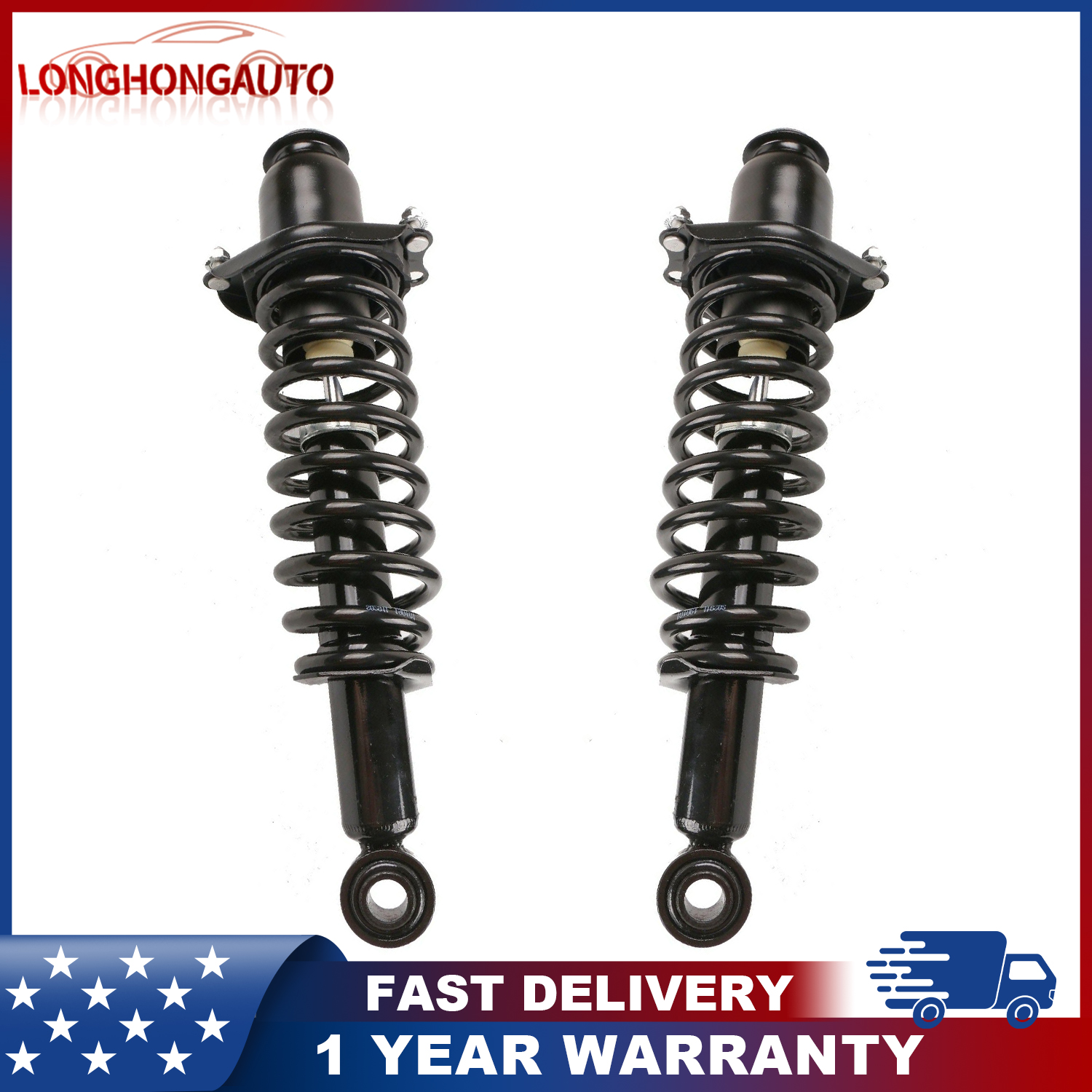 Pair Rear Complete Struts Shocks ASSY w/ spring For 2003-08 Toyota