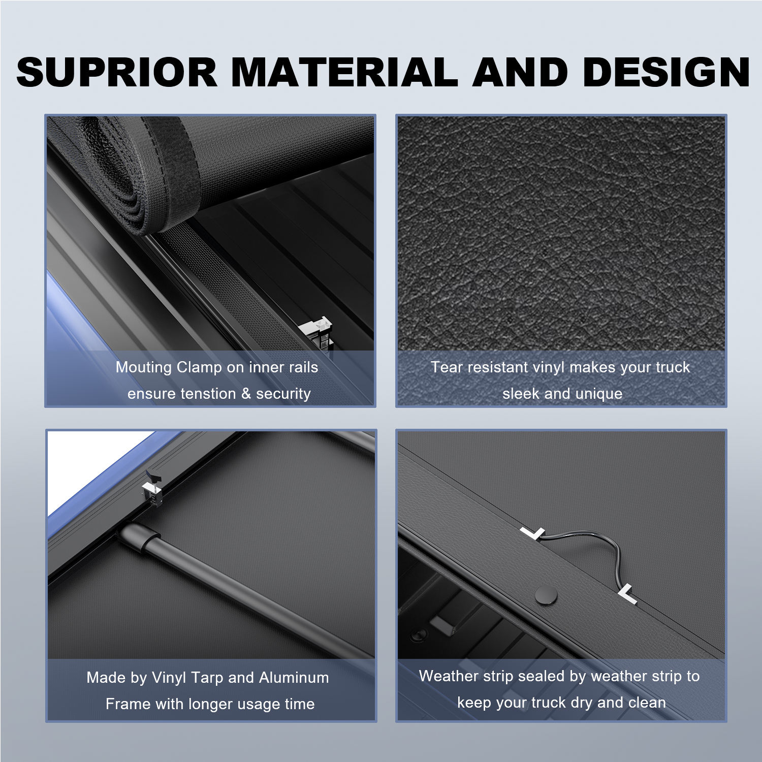 Compatible With 82-93 Chevy S10 Gmc S15 Sonoma 6Ft Bed Frp Hard Solid Tri Fold Tonneau Cover P 39334071
