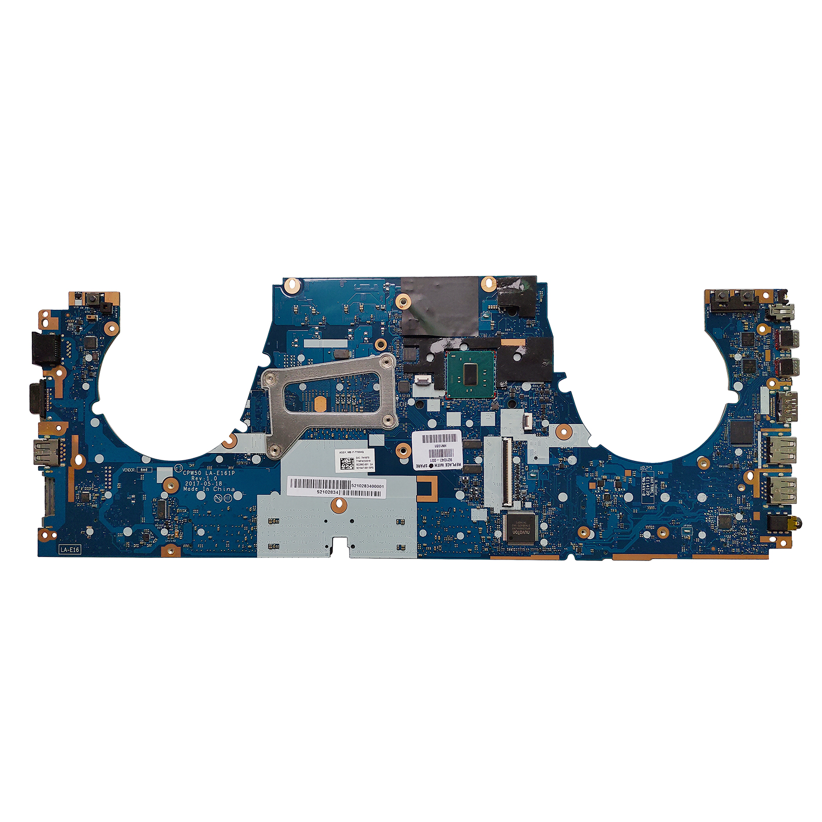 Namu76ページ For HP Zbook 15 G4 i7-7700HQ Motherboard LA-E161P 921047-601