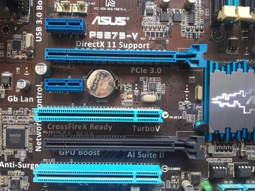 Asus p8b75 v подключение