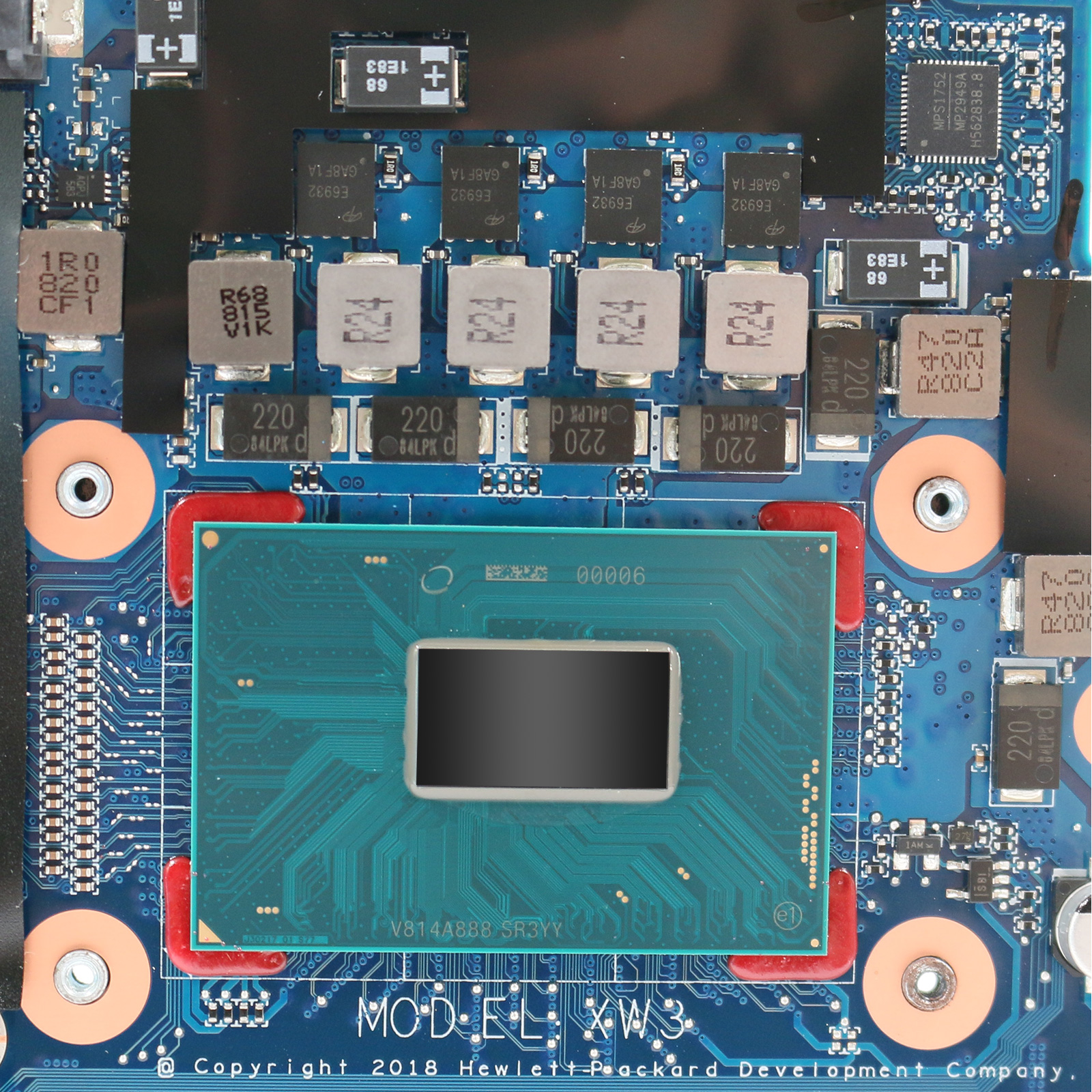 FOR HP Zbook 17 15 G3 I7-8750H Motherboard Tested ok DA0XW3MBAG0 ...