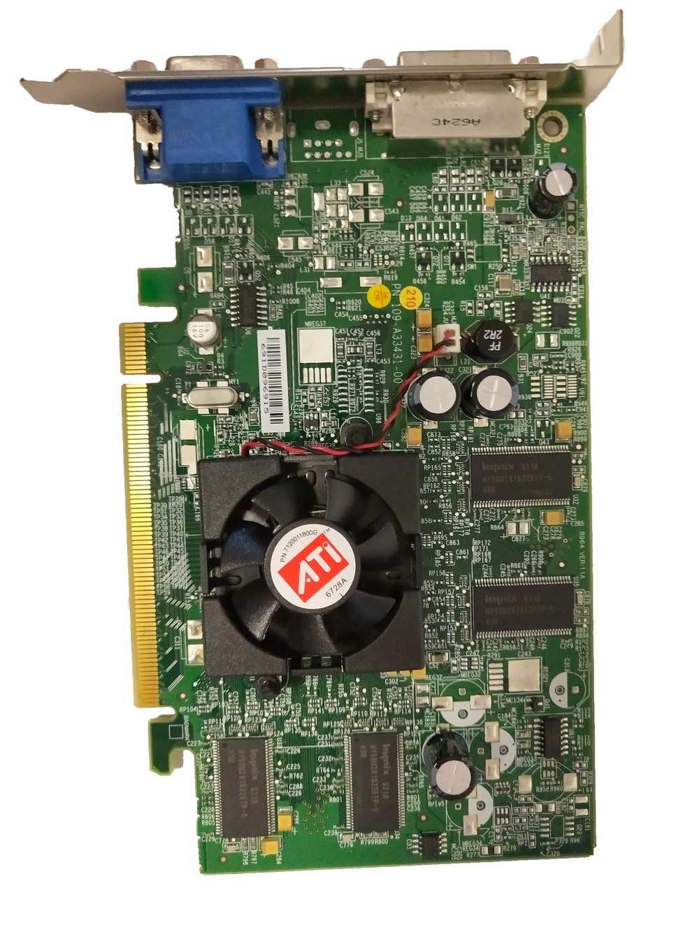 Graphic Card For ATI Radeon 7200 PCI Video Card RAGE 6 32MB TESTED 109 ...