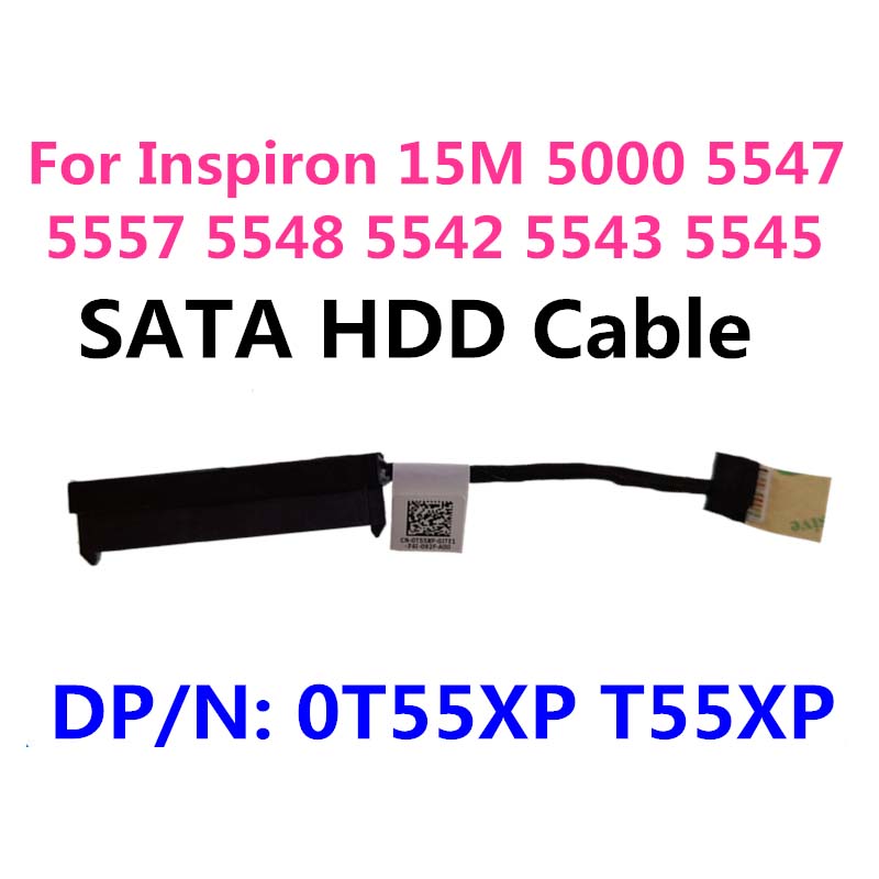 For Dell Inspiron 15 5547 5548 Sata Hdd Hard Driver Cable 0t55xp Dc02001x200 Ebay