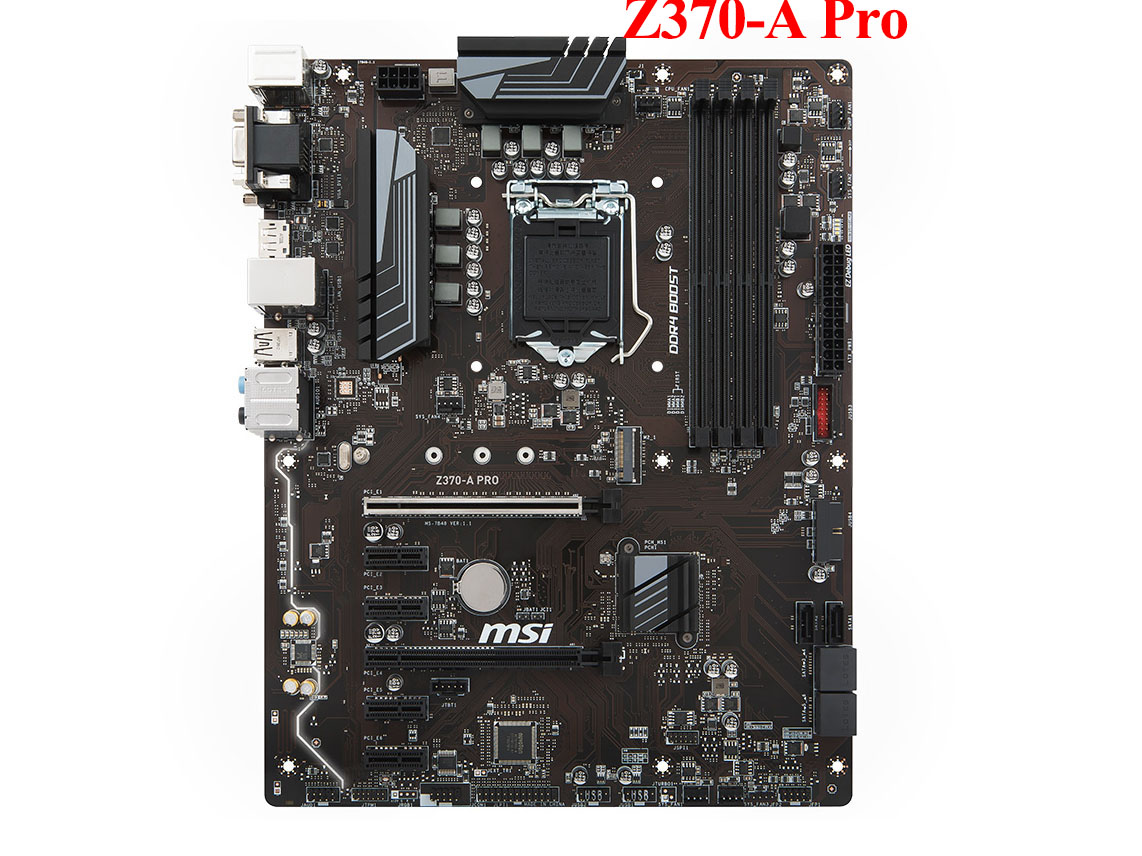 FOR MSI Z370-A Pro Game Motherboard Tested 100% OK 64GB DDR4