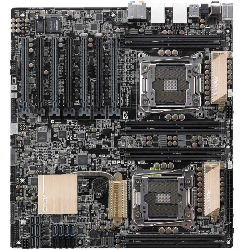 FOR ASUS Z10PE-D8 WS Server Motherboard LGA2011-3 8*DDR4 128G Dual