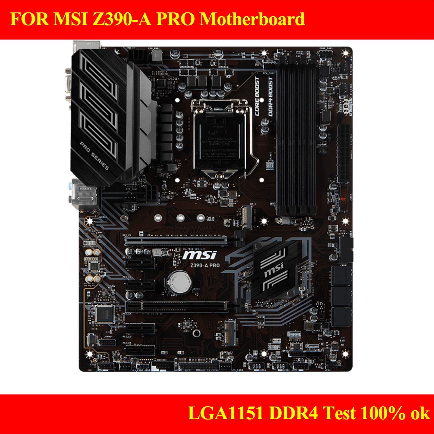 FOR MSI Z390-A PRO Motherboard Supports 8/9 Gen LGA1151 DDR4