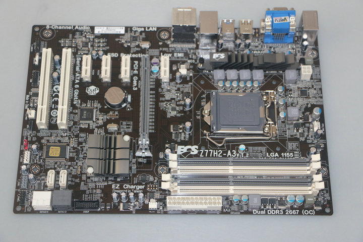 For ECS Z77H2-A3 LGA1155 Z77 Motherboard SATA3 ATX 3770K 1230 V2
