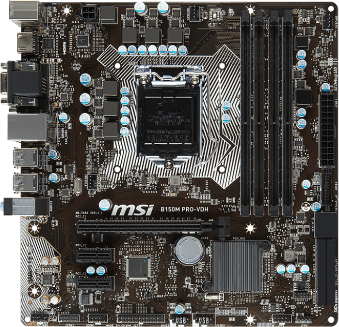 FOR MSI B150M PRO-VDH1151 Gaming Motherboard Supports 6-7