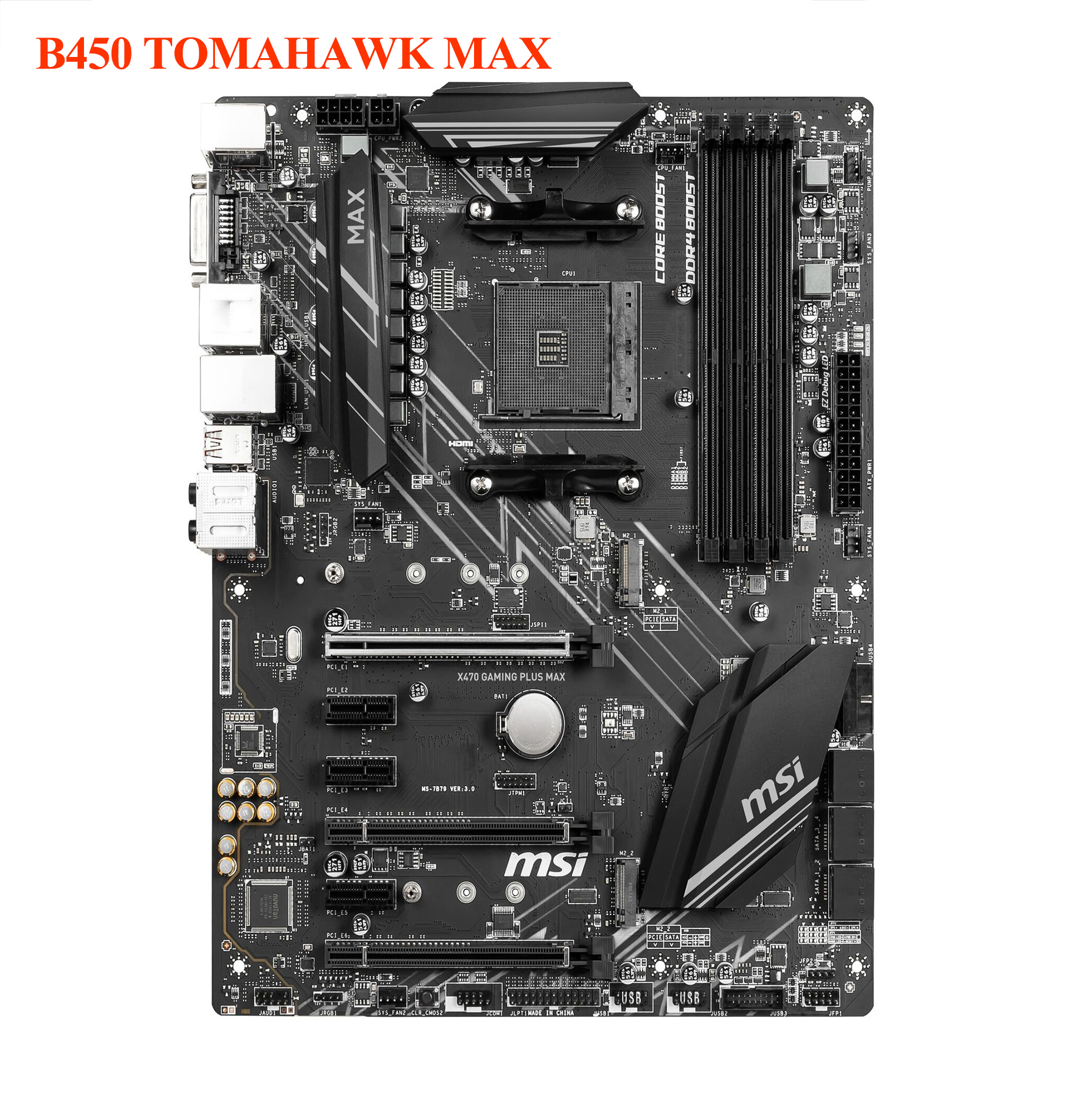 Motherboard For MSI B450 TOMAHAWK MAX AM4 AMD B450 SATA 6Gb/s ATX amd