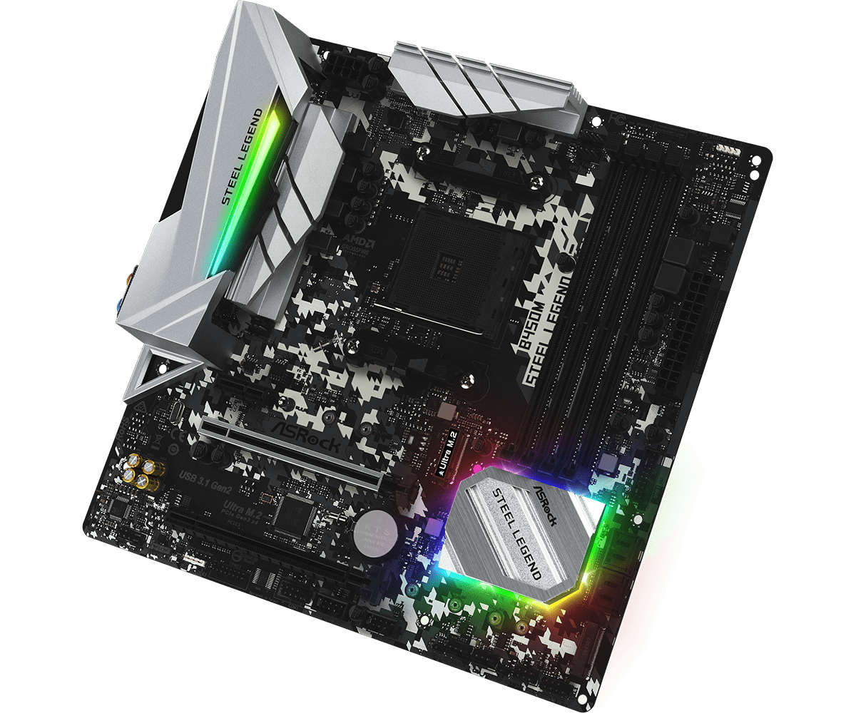 CPU ASRock B450M Steel Legend + Ryzen 3700X ASRock > B450M Steel Legend
