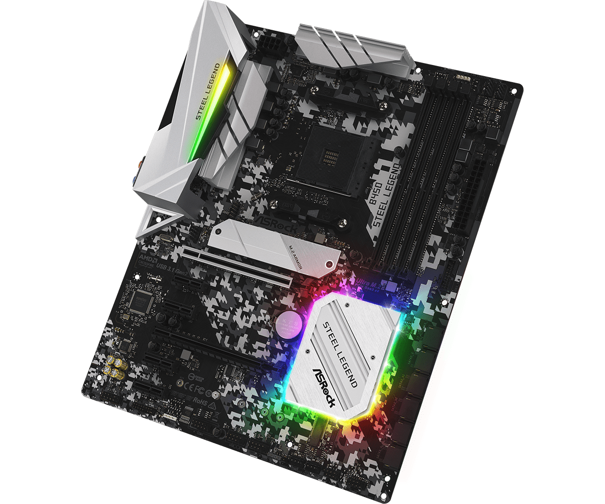 B450 steel legend Ryzen 7 3700X 32GB セット For ASROCK B450 Steel Legend Gaming Motherboard Supports 2600 DDR4