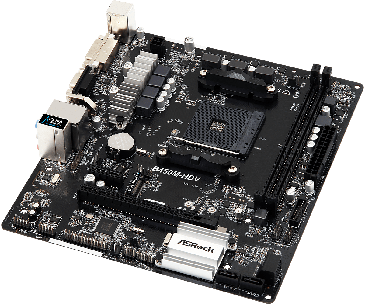 For Asrock B450M-HDV Gaming Motherboard Supports 2600 2700 DDR4