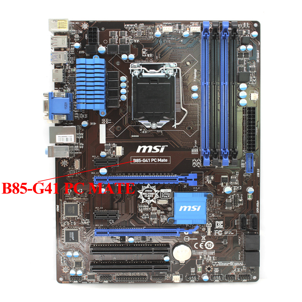 FOR MSI B85-G41 PC Mate Motherboard 1150PIN Supports 4590 4790K