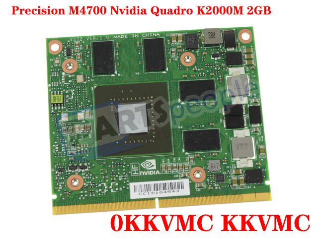 For Dell Precision M4700 Nvidia Quadro K00m 2gb Video Graphics Card 0kkvmc Ebay