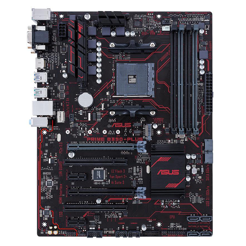 For Asus PRIME B350-PLUS Motherboard DDR4 VGA DVI Mainboard | eBay