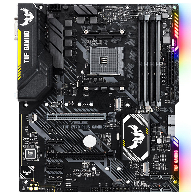 For Asus TUF X470-PLUS GAMING Motherboard CPU AM4 AMD Ryzen DDR4