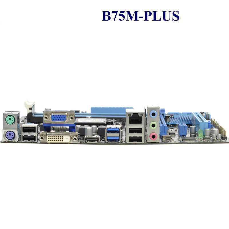 ASUS B75M-plusマザー+ i5-3570K CPU +DDR3 8G For Asus B75M-PLUS LGA1155 Desktop Motherboard SATA3.0 IntelB75