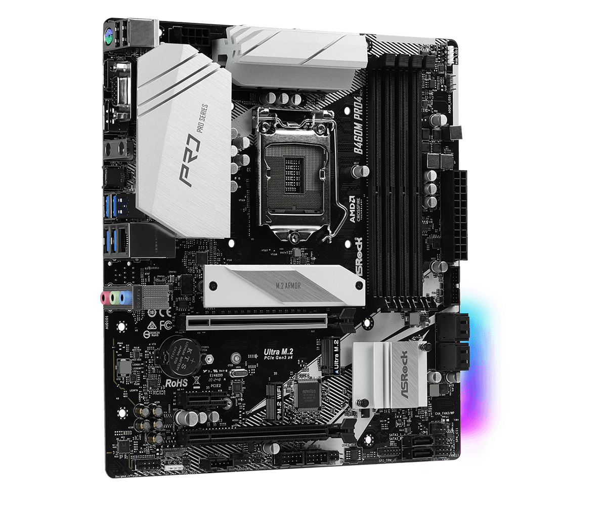 Intel i5-10400＋ASRock B460M + KOTETSUクーラ FOR ASROCK B460M Pro4 Motherboard Supports 10900K 10700K 100