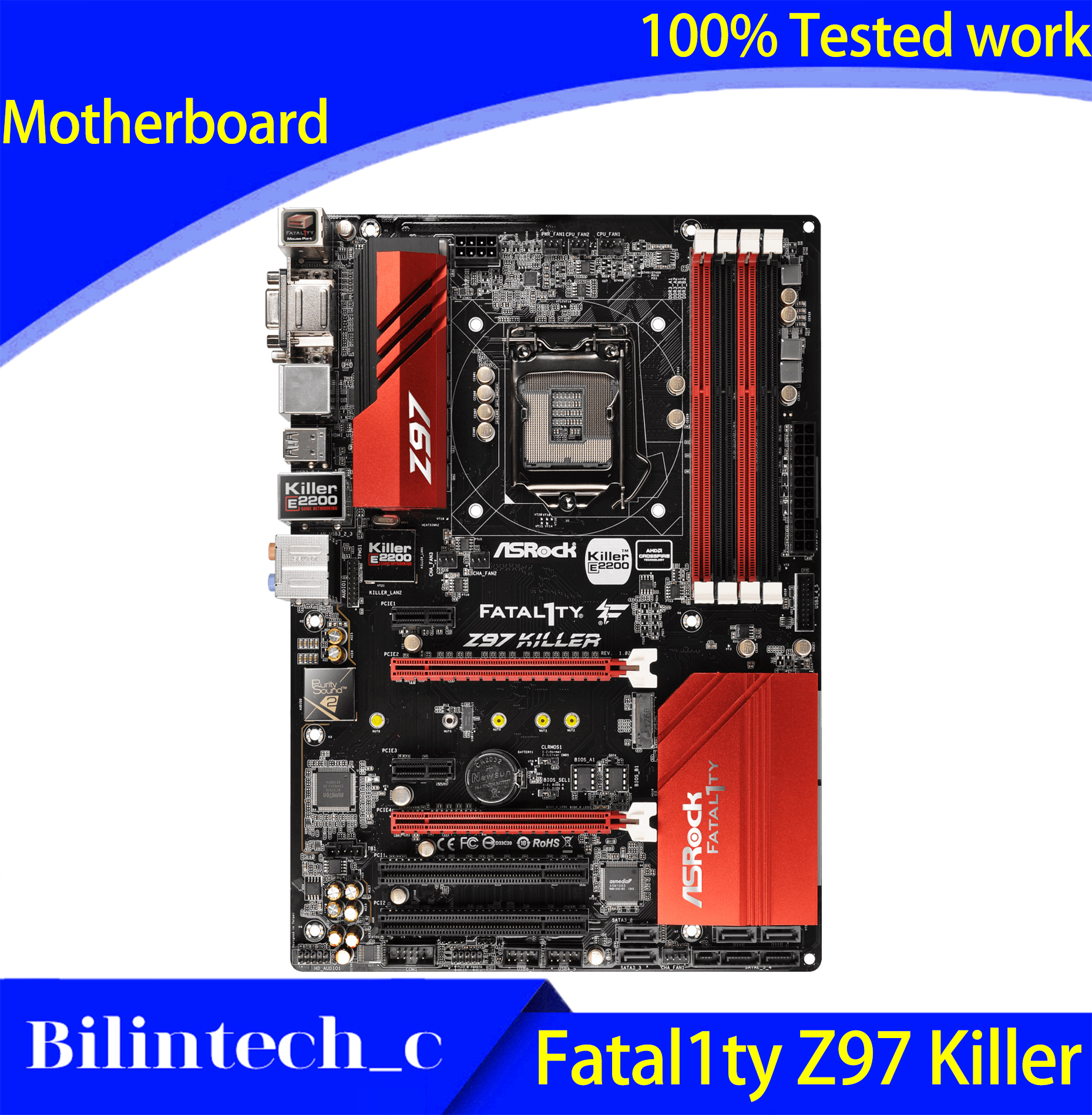FOR ASROCK FATAL1TY Z97 KILLER Z97 Gaming Motherboard DDR3 100
