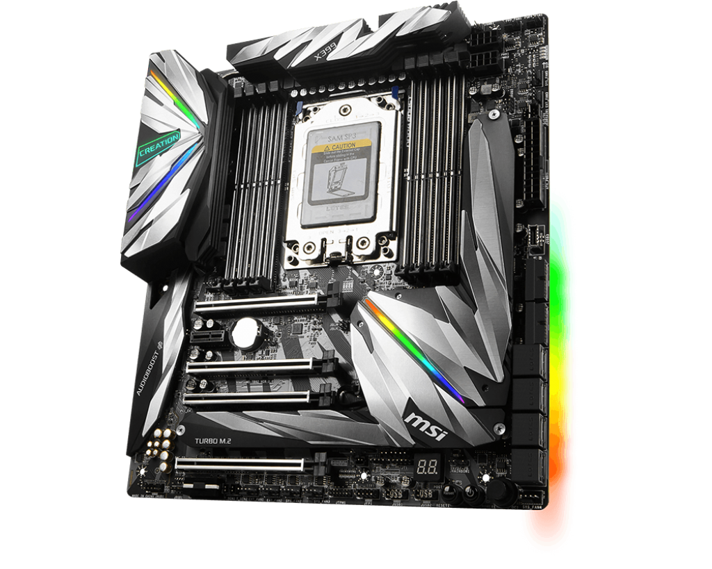 For MSI MEG X399 CREATION Motherboard AMD X399 Socket TR4 E-ATX