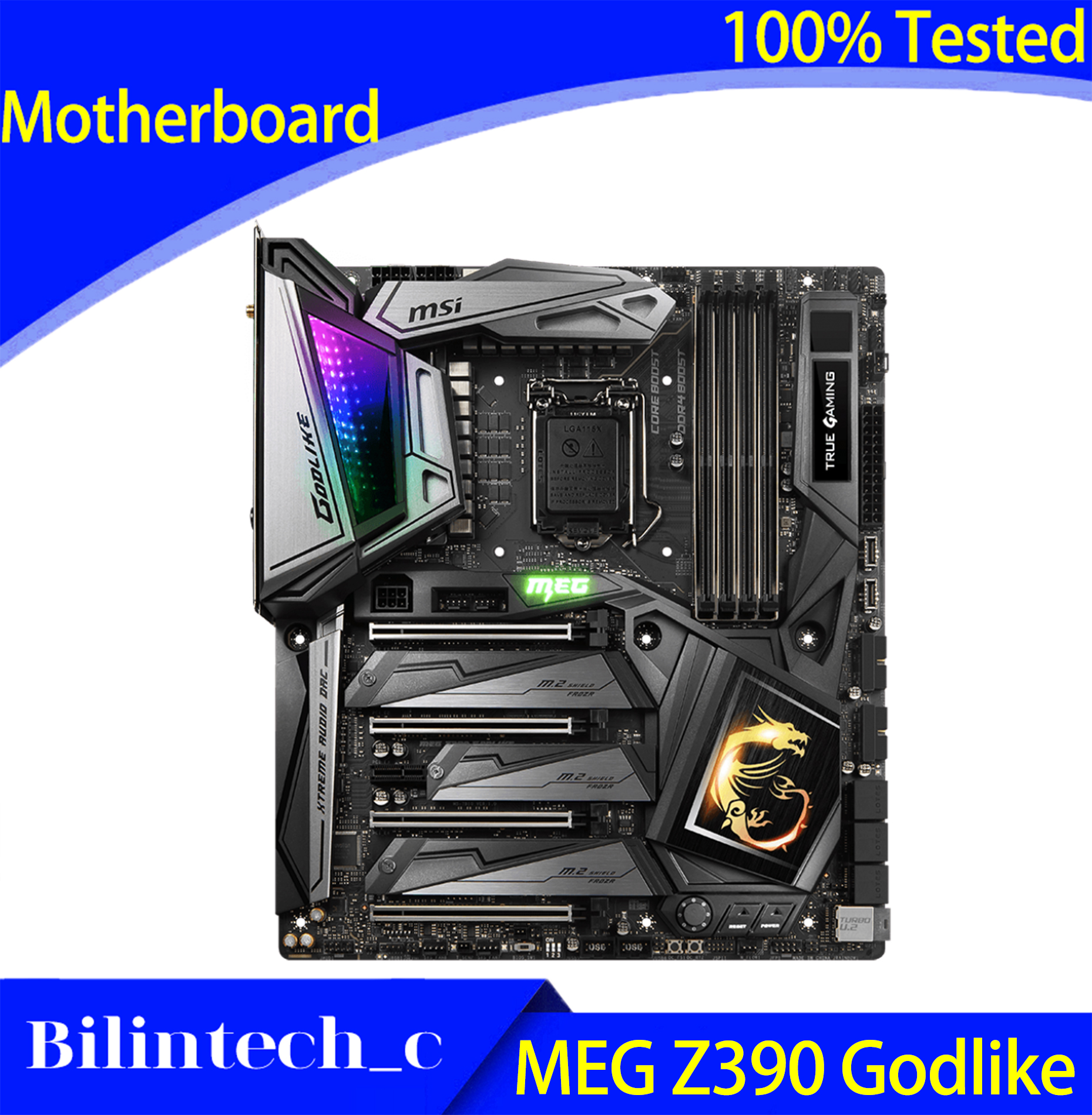 FOR MSI MEG Z390 GODLIKE Super God Motherboard Supports 9900K