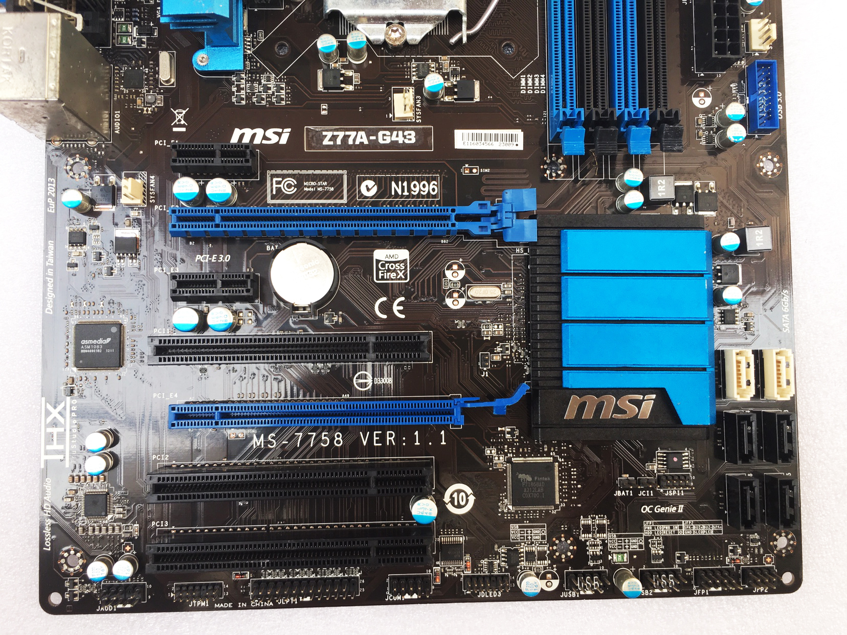 FOR MSI Z77A-G43 Motherboard 1155-Pin Supports I7 2600 3770K